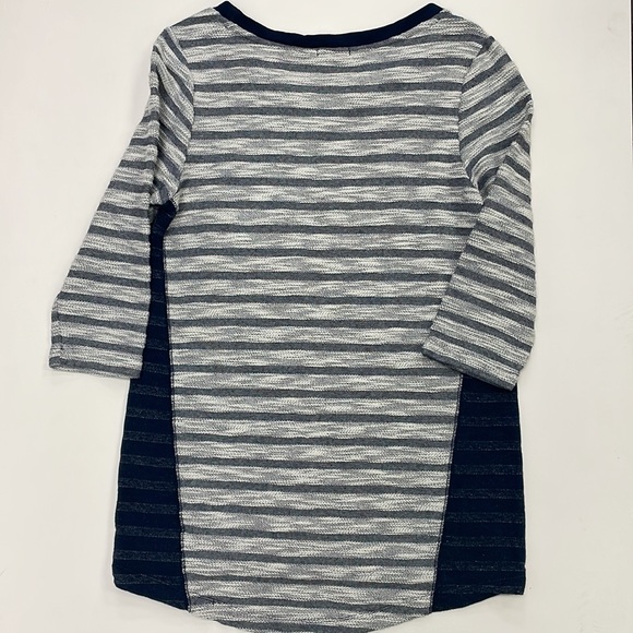 Gap // Maternity Sweater Women’s Sz Med Pullover Hi Low Stretch Crewneck Striped - Picture 2 of 7